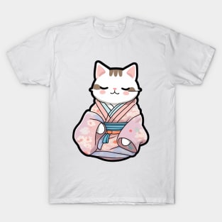 Cute cat in a kimono T-Shirt